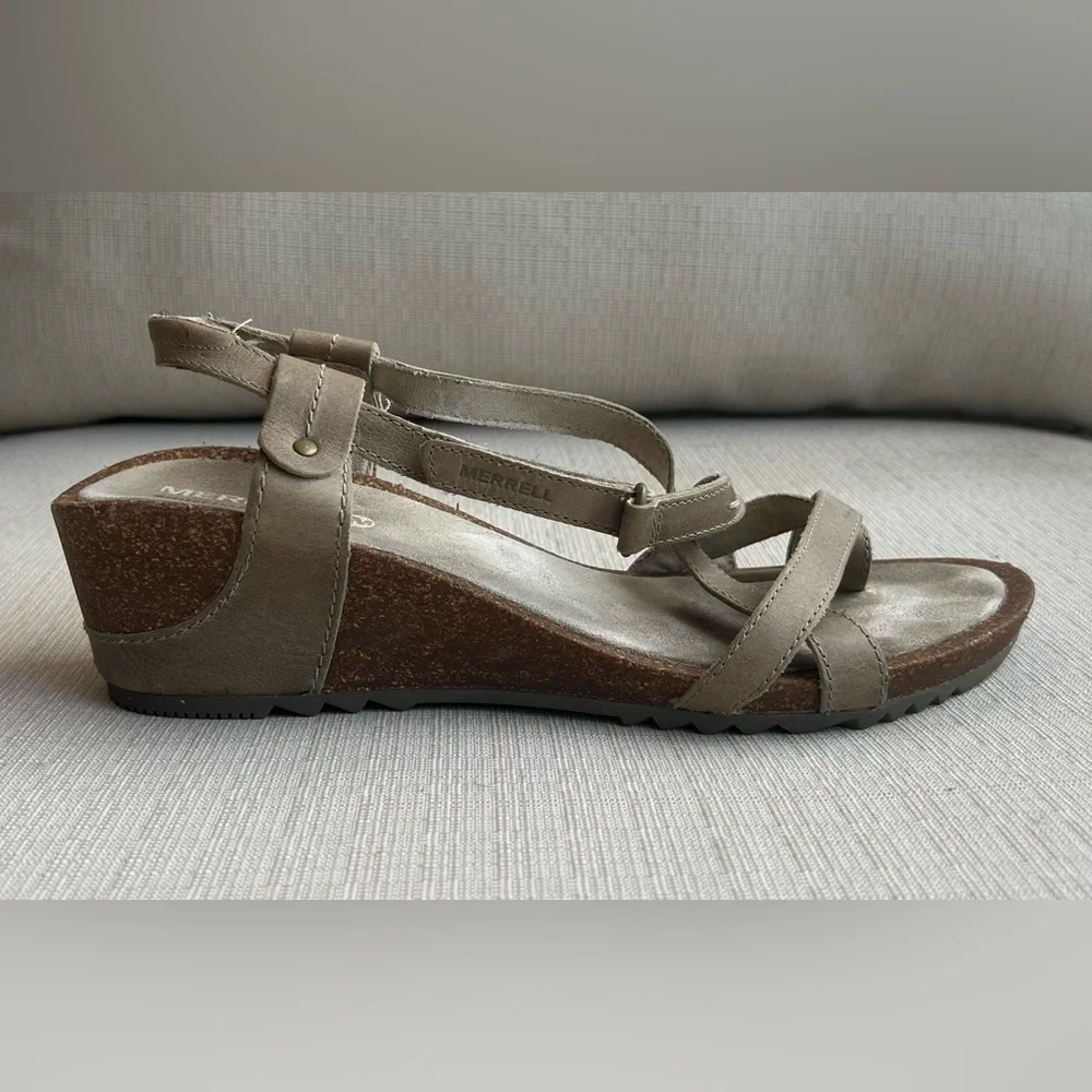 Merrell Women's Revalli Aura Tan Strappy Sandals, size 10 - Picture 4 of 6